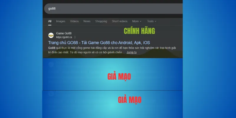 Cách phòng tránh trang giả khi tham gia Go88 – gõ đúng go88.com hoặc go88.ca 3 Nạp tiền an toàn tại Go88